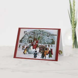 Cartão De Festividades O Vindo do Pai Natal