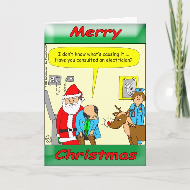 Cartão De Festividades O x48 precisa de um médico ou eletricista? (Frente)