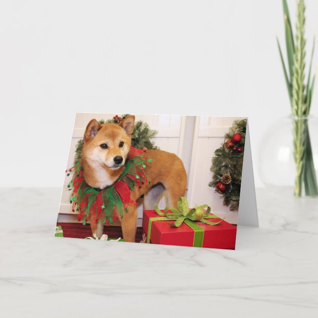 Cartão De Festividades Oakley - Shiba Inu - VanBladel (Frente)