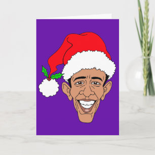 Cartão De Festividades Obama Claus