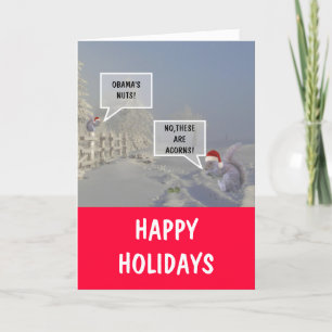 Cartão De Festividades Obama Happy Holidays