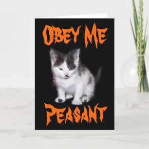 Cartão De Festividades Obey Me Peasant