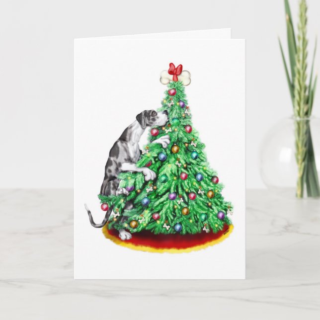 Cartão De Festividades Objetivos Merle UC do alcance do Natal de great (Frente)