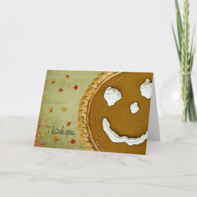 Cartão De Festividades Obrigado, Ação de Graças (Frente)