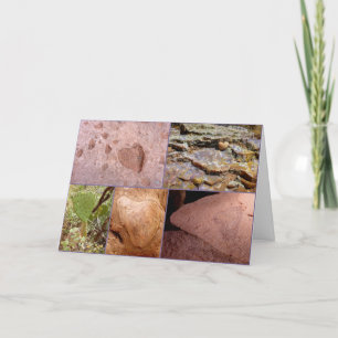 Cartão De Festividades Obrigado, coração na natureza