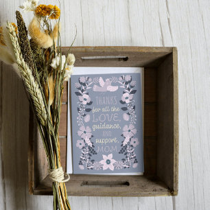 Cartão De Festividades Obrigado, Mãe Apreciação da Arte Popular Escandina