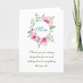 Cartão De Festividades Obrigado Mamãe Dia das Mães