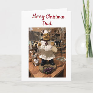 CARTÃO DE FESTIVIDADES OBRIGADO POR SER O MELHOR COZINHEIRO PAI NO NATAL