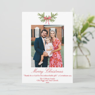 Cartão De Festividades Obrigados de aquarela são para Deus a foto tradici