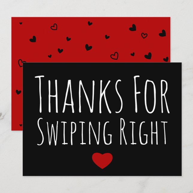 Cartão De Festividades Obrigados Engraçados De Placa De Dia de os namorad (Frente/Verso)