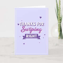 Cartão De Festividades Obrigados para o Namorados moderno engraçado à dir