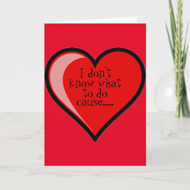 Cartão De Festividades Obteve meus namorados do coração (Frente)