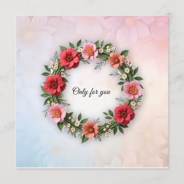 Cartão De Festividades Ocasião feliz (Frente)