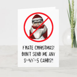 Cartão De Festividades Odeio o Natal