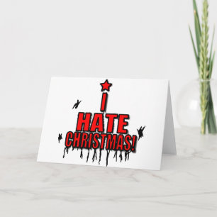 Cartão De Festividades Odeio o Natal