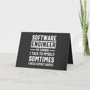 Cartão De Festividades Oferta engraçada de Engenheiro de software de prog