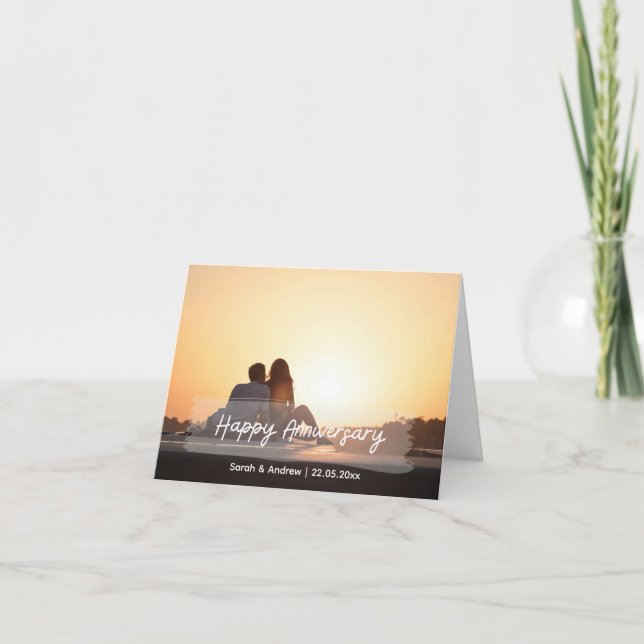 Cartão De Festividades Ofertas personalizadas de aniversário - Casal pers (Frente)