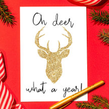 Oh Deer, Que Ano! Feliz Natal