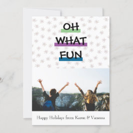 Cartão De Festividades Oh Que Cor Divertida Bloquear Foto De Natal