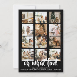 Cartão De Festividades Oh Que Foto Divertida de Natal Personalizada