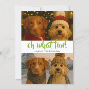 Cartão De Festividades Oh Que Foto Divertida de Natal Personalizada