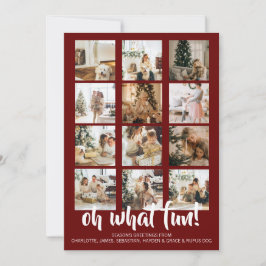 Cartão De Festividades Oh Que Foto Divertida de Natal Personalizada