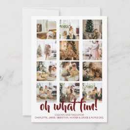 Cartão De Festividades Oh Que Foto Divertida de Natal Personalizada