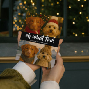 Cartão De Festividades Oh Que Foto Divertida de Natal Personalizada