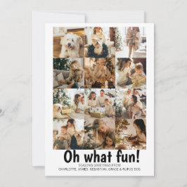 Cartão De Festividades Oh Que Foto Divertida Feriado Personalizado de Nat