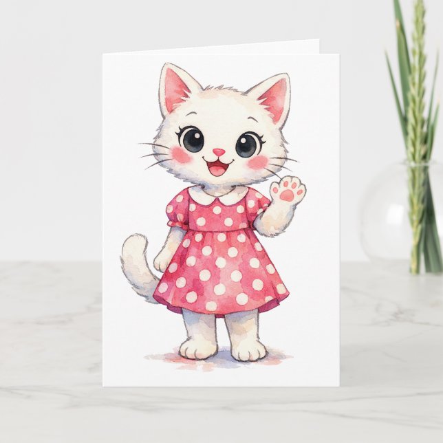Cartão De Festividades Olá Kitty! (Frente)