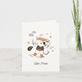 Cartão De Festividades Olá, Little Pirate