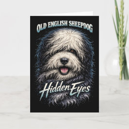 Cartão De Festividades Old English Sheepdog