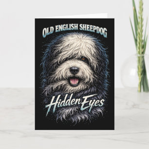 Cartão De Festividades Old English Sheepdog