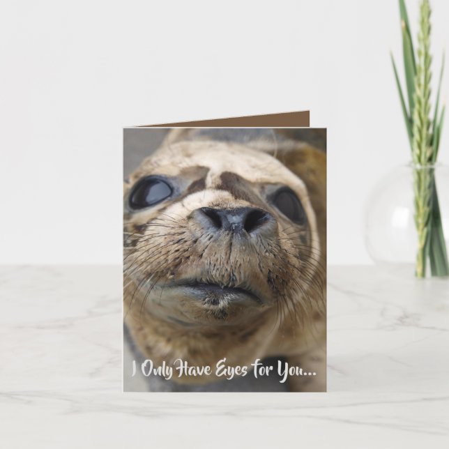 Cartão De Festividades Olhos De dia de os namorados Para Você (Frente)