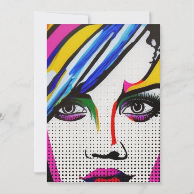 Cartão De Festividades Olhos Mentirosos (Frente)