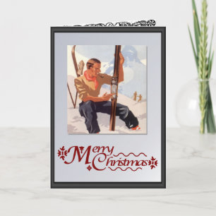 Cartão De Festividades On the piste