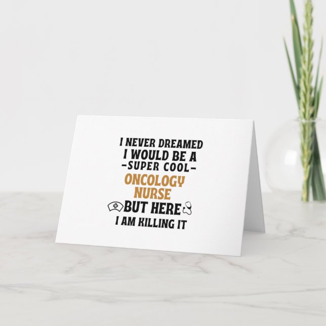 CARTÃO DE FESTIVIDADES ONCOLOGY NURSE (Frente)