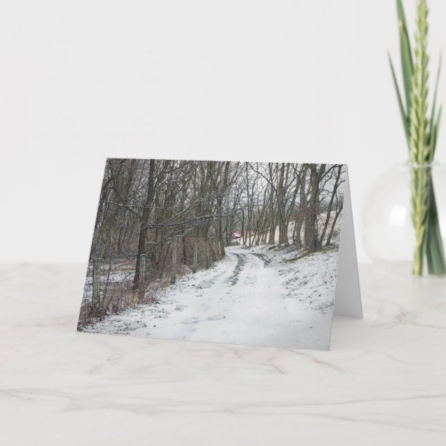 Cartão De Festividades Onde a estrada pode levá-lo (Frente)