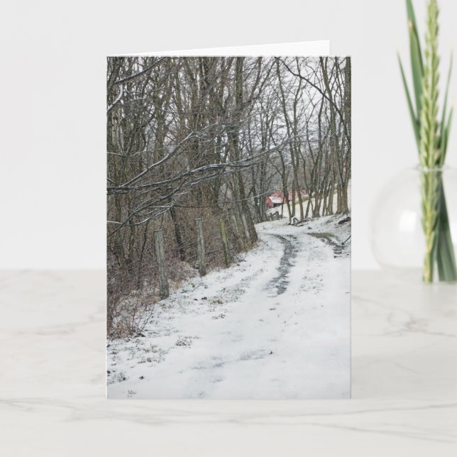 Cartão De Festividades Onde a estrada pode levá-lo (Frente)