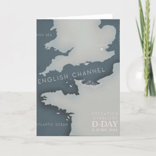 Cartão De Festividades Operação do dia D, Senhor poster militar.