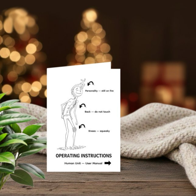 Cartão De Festividades Operating Instructions Funny Birthday Card (Criador carregado)