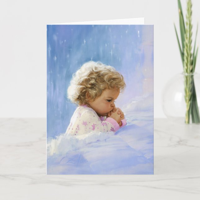 Cartão De Festividades Oração crepuscular (Frente)