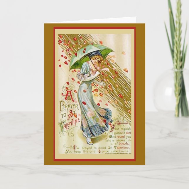 Cartão De Festividades Oração namorados (Frente)