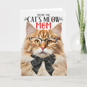 Cartão De Festividades Orange Tabby Cat para a mãe no Dia de as mães