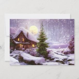 Cartão De Festividades Orçamento de casa de inverno