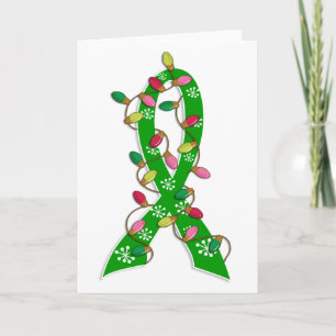 Cartão De Festividades Organ Donation Christmas Lights Ribbon