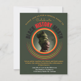 Cartão De Festividades Orgulho Afro-Americano Personalizado da Liberdade