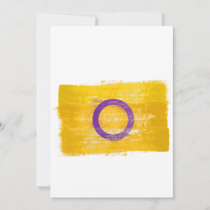 CARTÃO DE FESTIVIDADES ORGULHO INTERSEX PINTADO