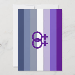 Cartão De Festividades Orgulho WLW de amor lésbico