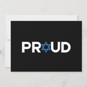 Cartão De Festividades Orgulhoso Feriado Hebraico Judaico Orgulhoso Judeu
